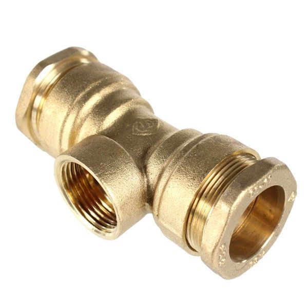 TE REDUIT BICONIQUE FEMELLE LAITON