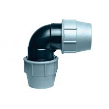 COUDE A 90° AVEC DERIVATION TARAUDE PN16 POUR TUBE PEHD