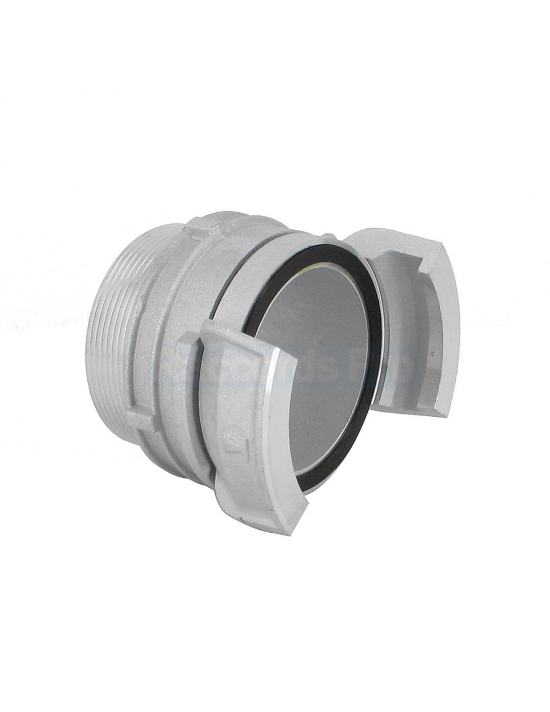 DEMI-RACCORD SYMETRIQUE A VERROU - ALUMINIUM - FILETAGE MALE PAS GAZ