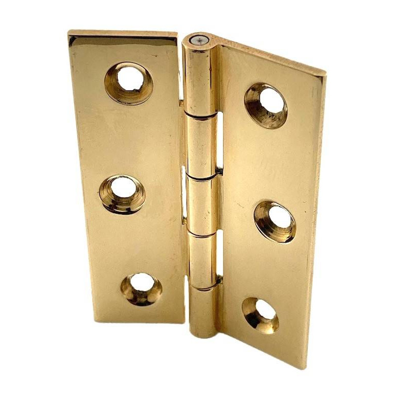 CHARNIERE LAITON ETIRE - BROCHE INOX