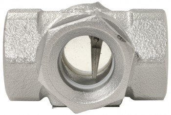 VOYANT DE RETOUR CONDENSAT - CONTROLEUR DE CIRCULATION ACIER NOIR - FEMELLE BSP