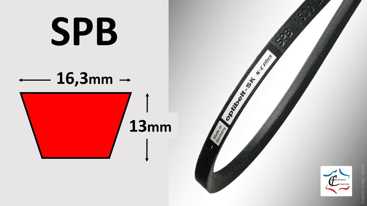 COURROIE TRAPÉZOÏDALE SPB 1400