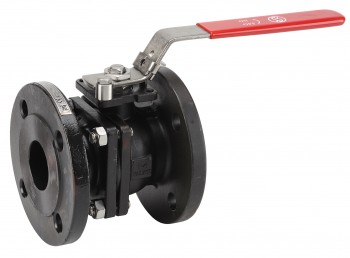 VANNE A BOISSEAU SPHERIQUE ACIER 2 PIECES A BRIDE PN16/40