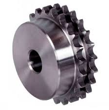 PIGNON DOUBLE AVEC MOYEU ISO 10B2 - 5/8” x 3/8”- PAS 15.875 x 9.65mm